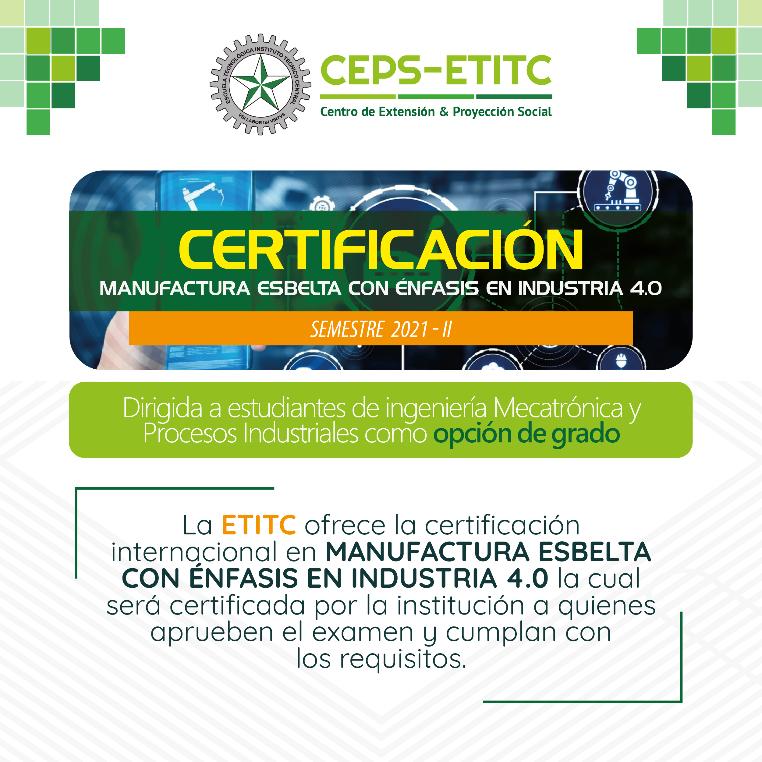 Certificación en Manufactura Esbelta