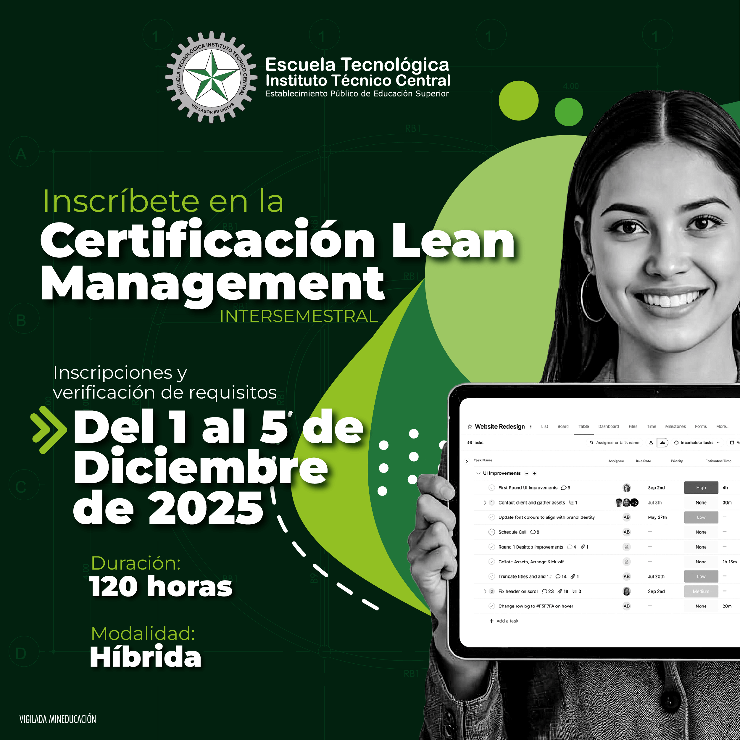 Certificación en Lean Management Intersemestral 2025-2026